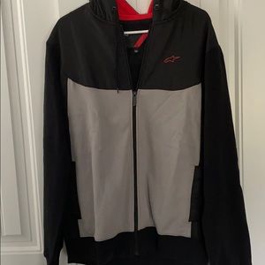Alpinestars zip up hooded sweatshirt